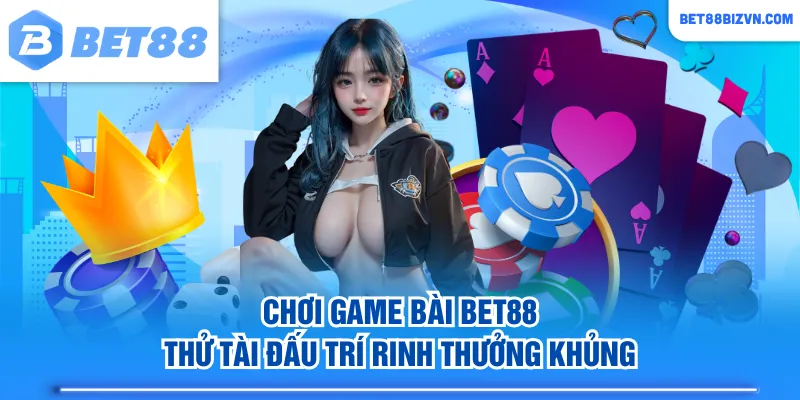 Chơi game bài BET88 thử tài đấu trí rinh thưởng khủng